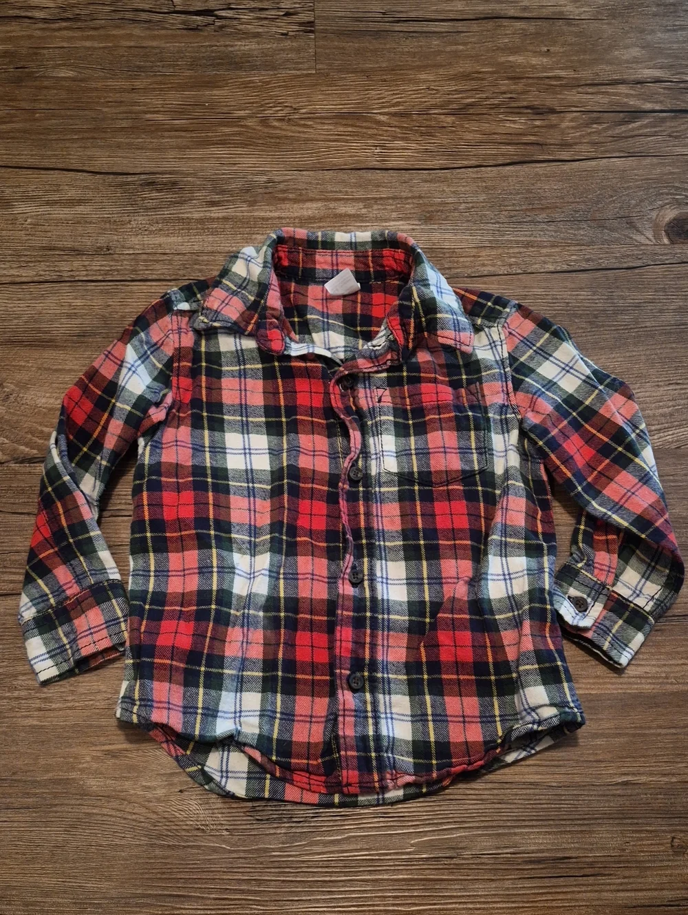 Carter's Red Plaid Button-Down Shirt